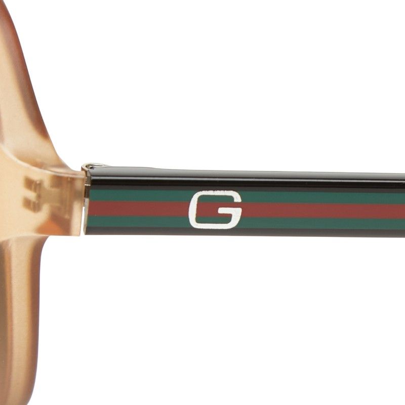 Gucci Teardrop Sunglasses Brown Black Acetate Eyewear — view 6