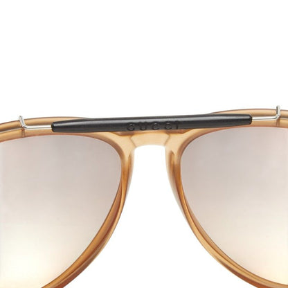 Gucci Teardrop Sunglasses Brown Black Acetate Eyewear — view 5