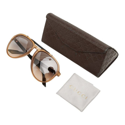 Gucci Teardrop Sunglasses Brown Black Acetate Eyewear — view 9