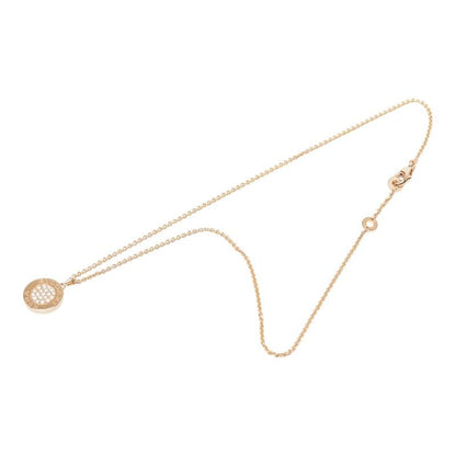 Bvlgari Chain Pendant 18K Pink Gold White Shell Diamond — view 4