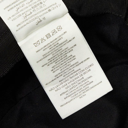 Gucci Logo Label Bucket Hat S 57 Black Red Cotton — view 9