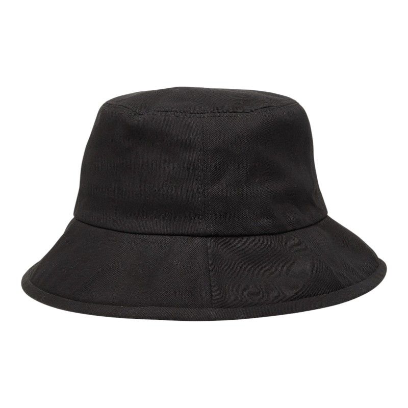 Gucci Logo Label Bucket Hat S 57 Black Red Cotton — view 3