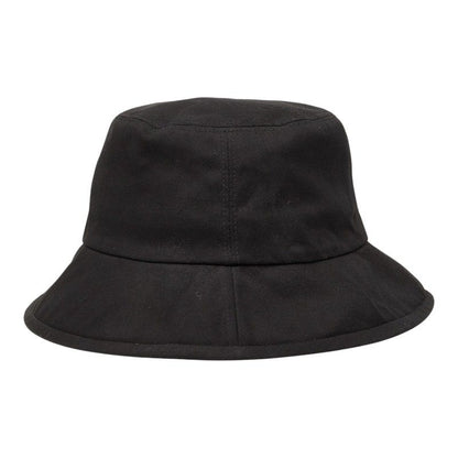 Gucci Logo Label Bucket Hat S 57 Black Red Cotton — view 3