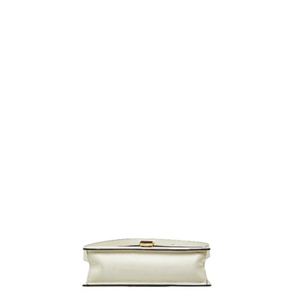 Gucci Sherry Line Sylvie Shoulder Bag White Leather — view 3