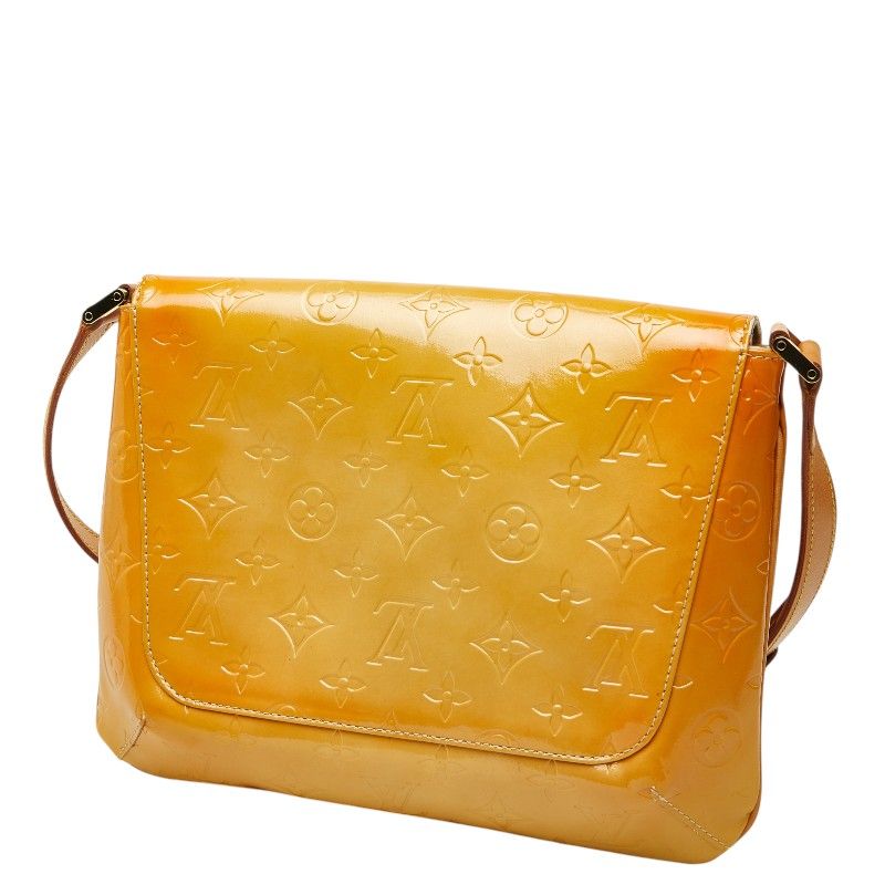 Louis Vuitton Monogram Vernis Thompson Street Shoulder Bag Jaune Yellow Patent — view 2