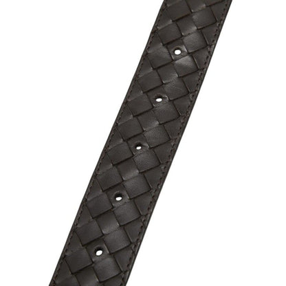 Bottega Veneta Intrecciato Belt 85 Dark Brown Leather — view 7