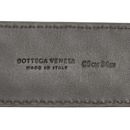 Bottega Veneta Intrecciato Belt 85 Dark Brown Leather — view 8