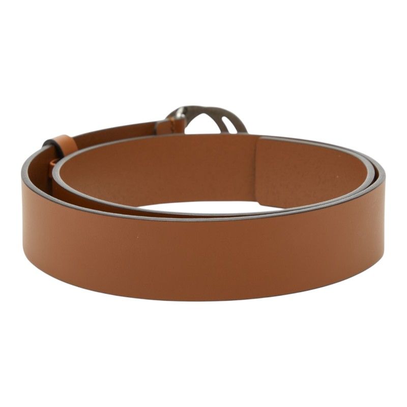 Gucci Interlocking Belt 85 34 GG Buckle Brown Leather — view 3