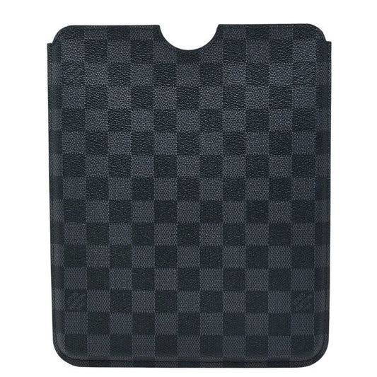 Louis Vuitton Damier Graphite Etui iPad Tablet Case Black Gray