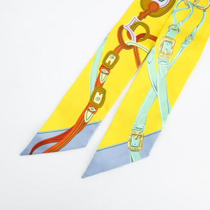 Hermes Scarf Twilly Scarves Yellow — view 3
