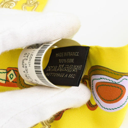 Hermes Scarf Twilly Scarves Yellow — view 5