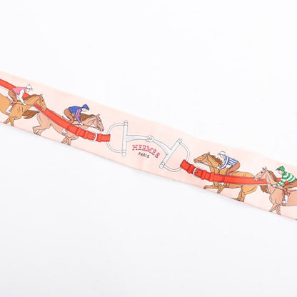 Hermes Scarf Twilly Scarves Pink — view 2