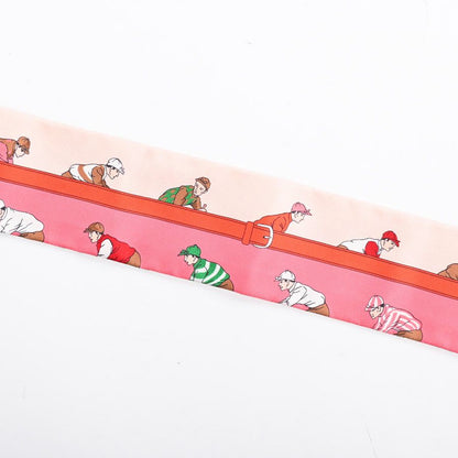 Hermes Scarf Twilly Scarves Pink — view 3