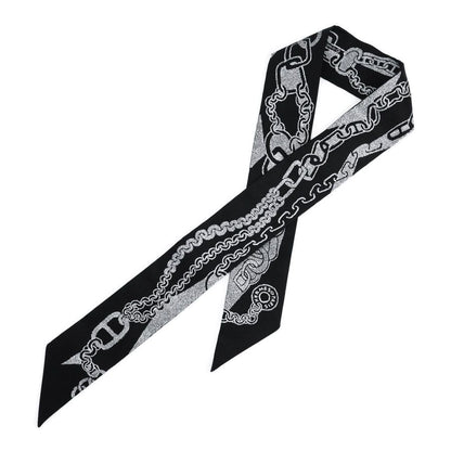 Hermes Scarf Twilly Scarves Black