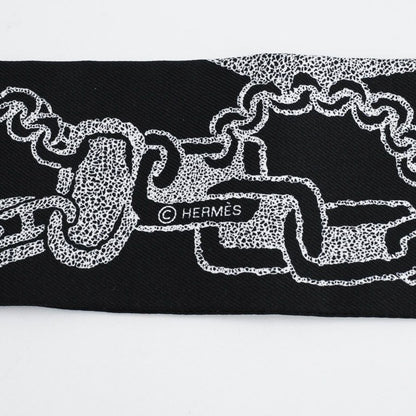 Hermes Scarf Twilly Scarves Black — view 4
