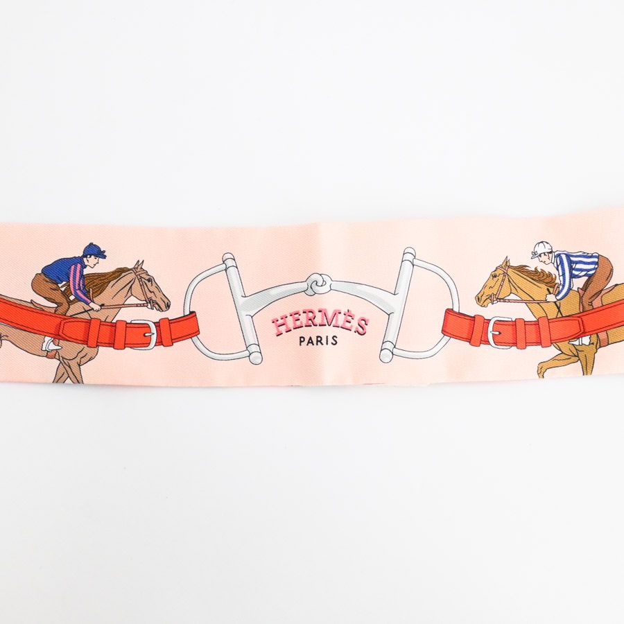 Hermes Scarf Twilly Scarves Pink — view 3