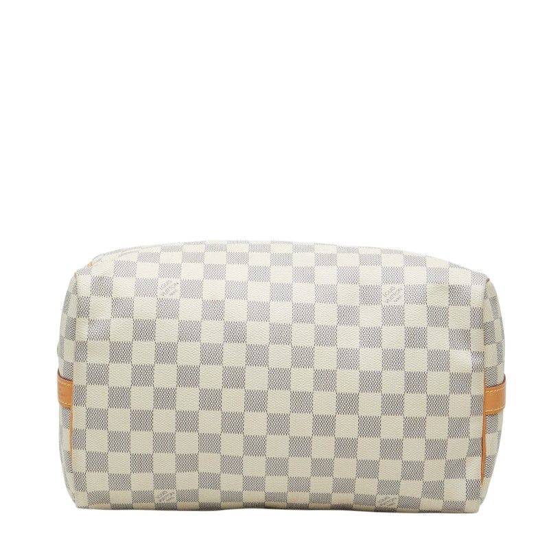 Louis Vuitton Damier Azur Speedy Bandouliere 30 2-Way Shoulder Bag White Leather — view 3