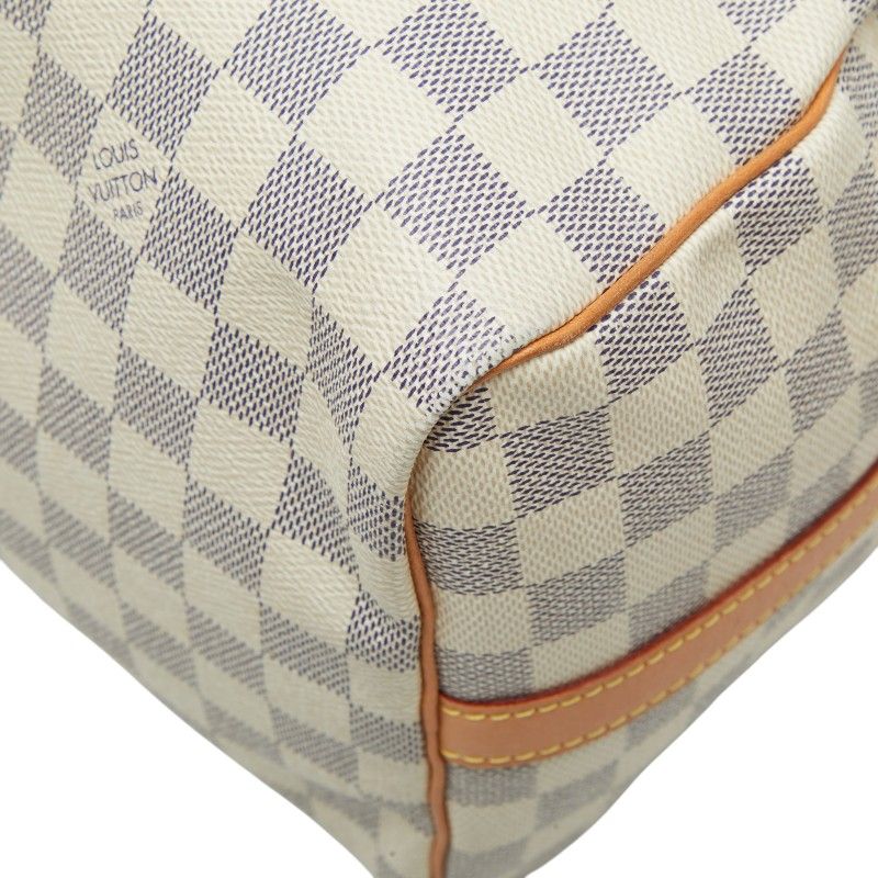 Louis Vuitton Damier Azur Speedy Bandouliere 30 2-Way Shoulder Bag White Leather — view 5
