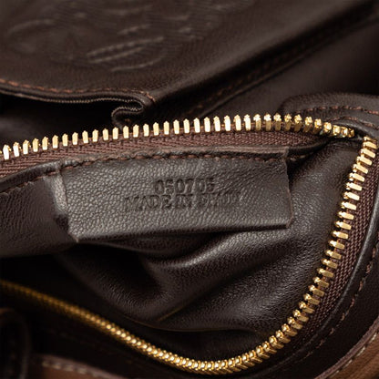 Loewe Anagram Nappa Aire Braided Tote Brown Leather — view 6