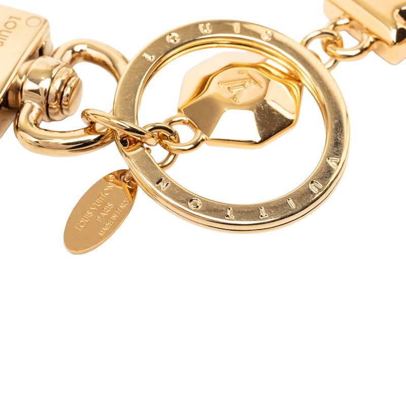Louis Vuitton LV Facets Key Holder Keyring Charm Gold Plating — view 3