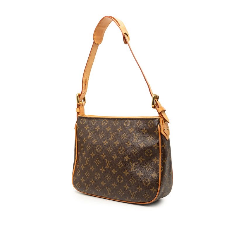 Louis Vuitton Monogram Hudson GM Shoulder Bag Brown Leather — view 2