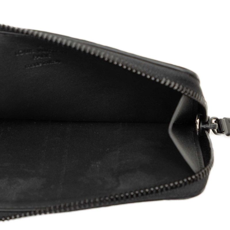 Louis Vuitton Monogram Shadow Hybrid Wallet Bifold Compact Noir Black Leather — view 5