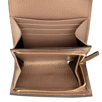 Gucci GG Marmont Supreme Bifold Wallet Beige Leather — view 4