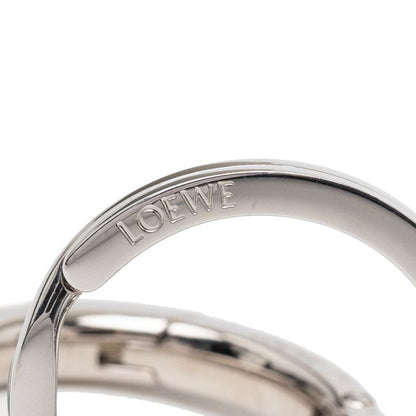 Loewe Anagram Strap Bag Charm Black Silver Leather — view 3