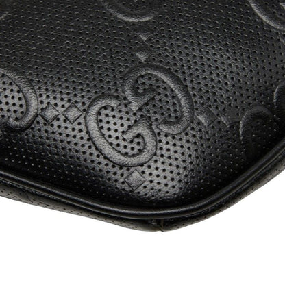Gucci GG Embossed Belt Bag Black Leather — view 7