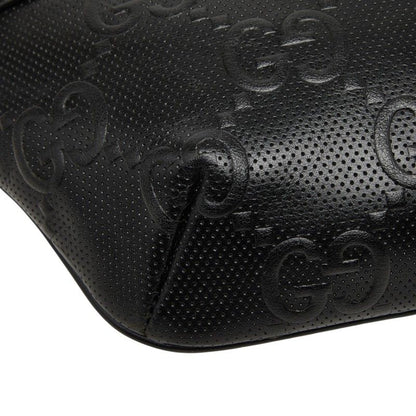 Gucci GG Embossed Belt Bag Black Leather — view 5