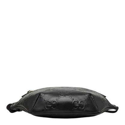 Gucci GG Embossed Belt Bag Black Leather — view 3
