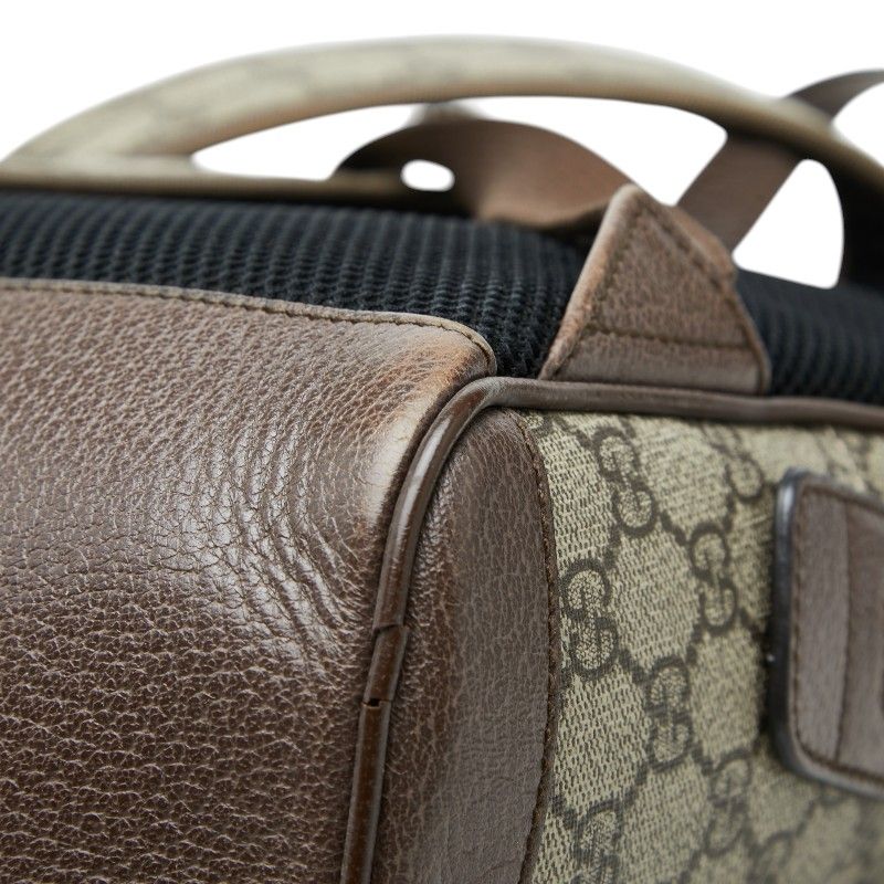 Gucci Ophidia GG Supreme Backpack Beige Brown Leather — view 7