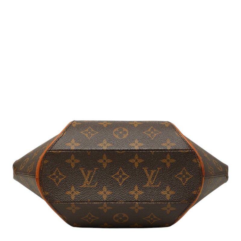 Louis Vuitton Monogram Ellipse PM Handbag Brown Leather — view 3