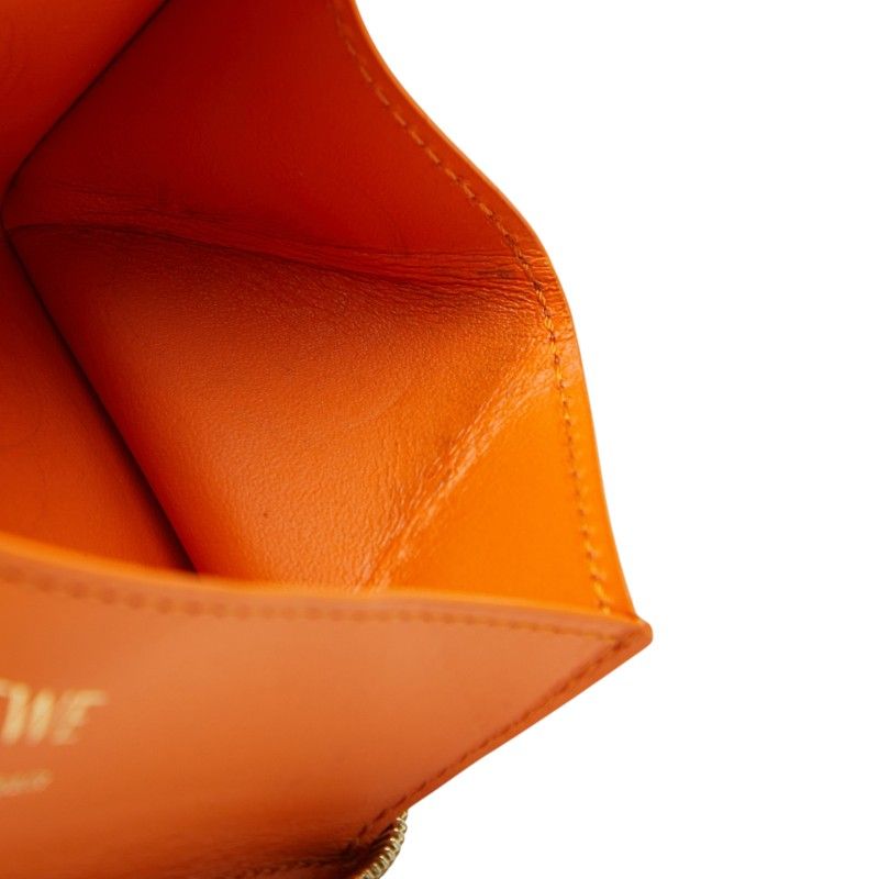 Loewe Coin Purse Black Orange Leather — view 6