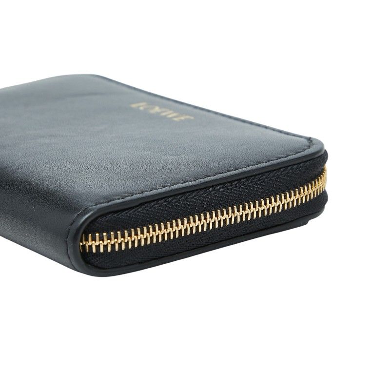 Loewe Coin Purse Black Orange Leather — view 4