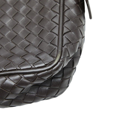 Bottega Veneta Intrecciato Crossbody Shoulder Bag Brown Leather — view 7