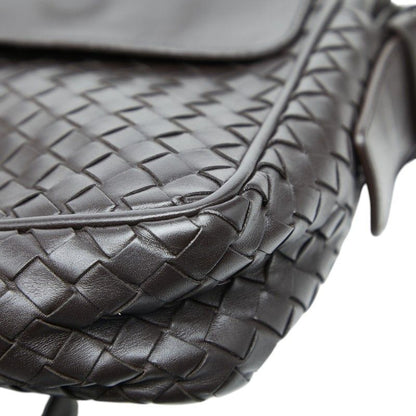 Bottega Veneta Intrecciato Crossbody Shoulder Bag Brown Leather — view 5