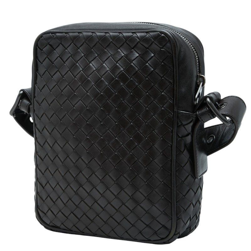 Bottega Veneta Intrecciato Crossbody Shoulder Bag Brown Leather — view 2