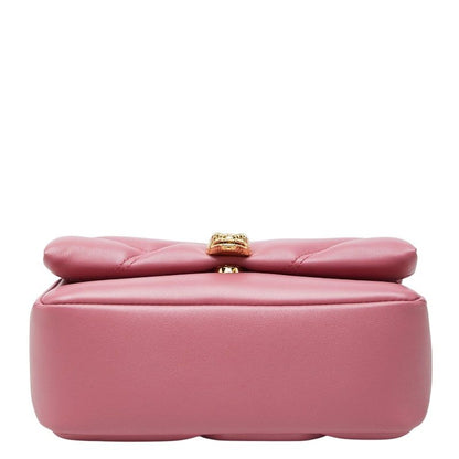 Bvlgari Serpenti Cabochon Chain Handbag Pink Leather — view 3