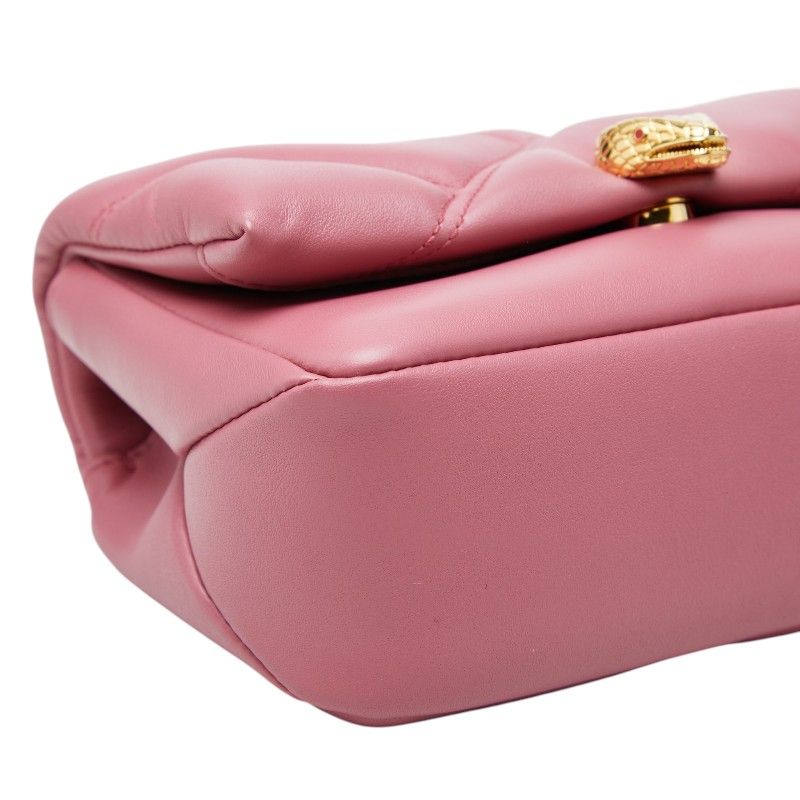 Bvlgari Serpenti Cabochon Chain Handbag Pink Leather — view 5