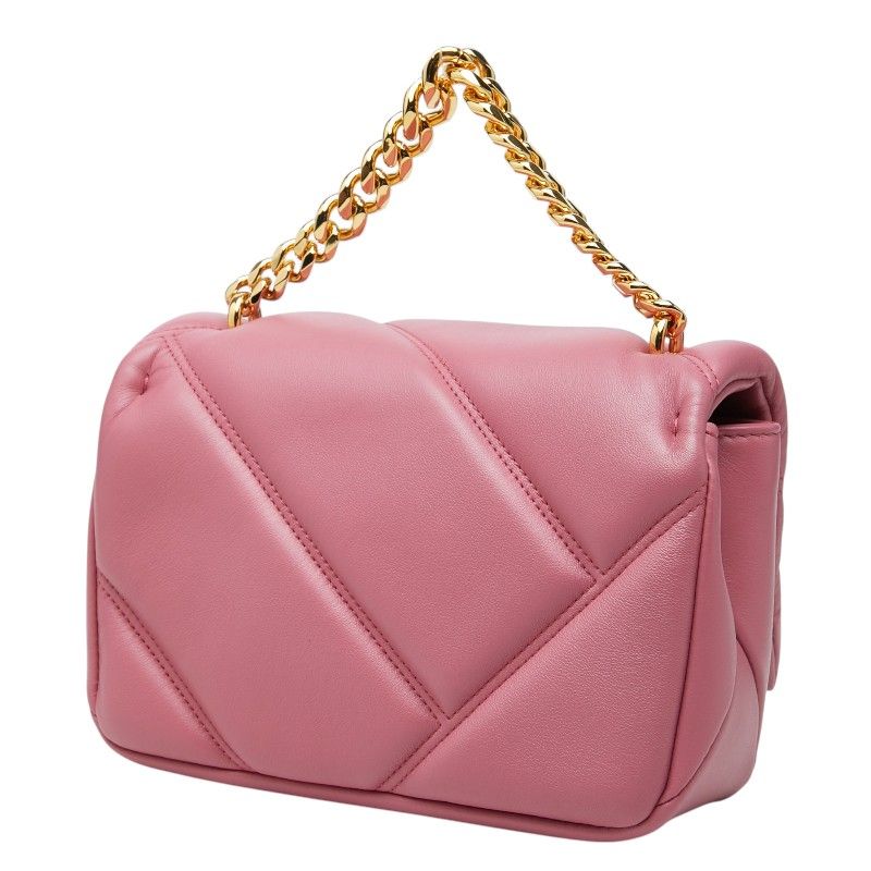 Bvlgari Serpenti Cabochon Chain Handbag Pink Leather — view 2