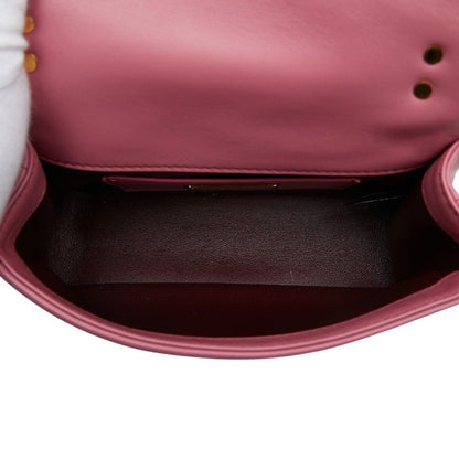 Bvlgari Serpenti Cabochon Chain Handbag Pink Leather — view 8