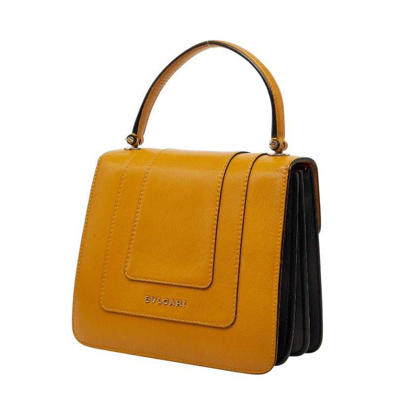Bvlgari Serpenti Forever Handbag Brown Leather — view 2