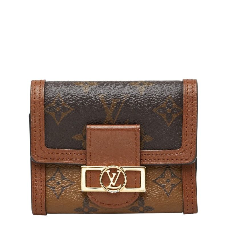 Louis Vuitton Monogram Reverse Portefeuille Dauphine Compact Trifold Wallet