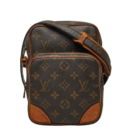 Louis Vuitton Monogram Amazon Crossbody Shoulder Bag Brown Leather