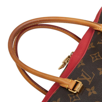 Louis Vuitton Monogram Pallas 2-Way Shoulder Bag Cerise Red Brown Leather — view 8