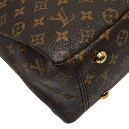 Louis Vuitton Monogram Pallas 2-Way Shoulder Bag Cerise Red Brown Leather — view 7