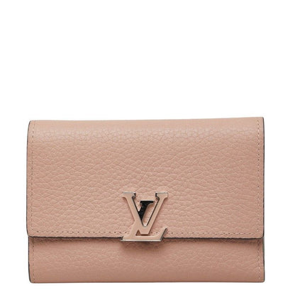 Louis Vuitton Portefeuille Capucines Compact Trifold Wallet Magnolia Pink