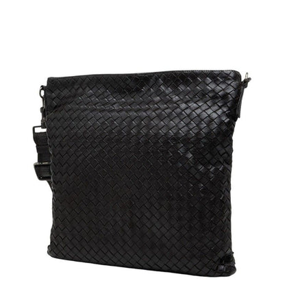 Bottega Veneta Intrecciato Crossbody Shoulder Bag Dark Brown Leather — view 2