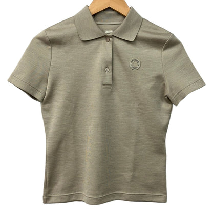 Hermes Short Sleeve Polo Clou de Selle DI Beige